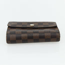 LOUIS VUITTON Monogram Damier Ebene Wallet 3 Set LV Auth 176526-13