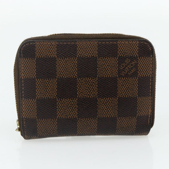 LOUIS VUITTON Monogram Damier Ebene Wallet 3 Set LV Auth 176526