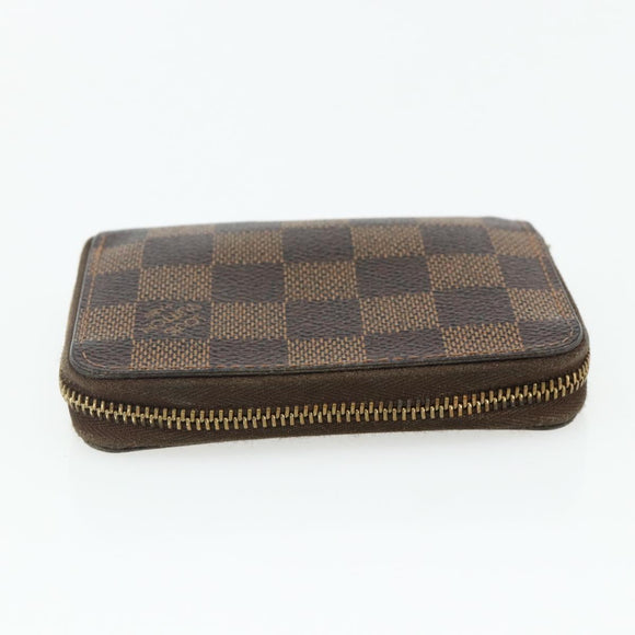 LOUIS VUITTON Monogram Damier Ebene Wallet 3 Set LV Auth 176526