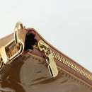 LOUIS VUITTON Vernis Pochette Accessoires Pouch Dunne M90196 LV Auth 176532A-16