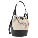 LOEWE Balloon bag Shoulder Bag Canvas Ivory Silver Auth 176533A-1