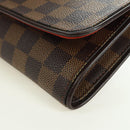 LOUIS VUITTON Damier Ebene Pochette Twin GM Shoulder Bag SPO LV Auth 176534SV-16