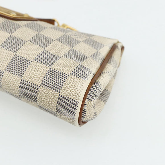 LOUIS VUITTON Damier Azur Eva Shoulder Bag 2way N55214 LV Auth 176535
