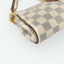 LOUIS VUITTON Damier Azur Eva Schultertasche 2way N55214 LV Auth 176535-16