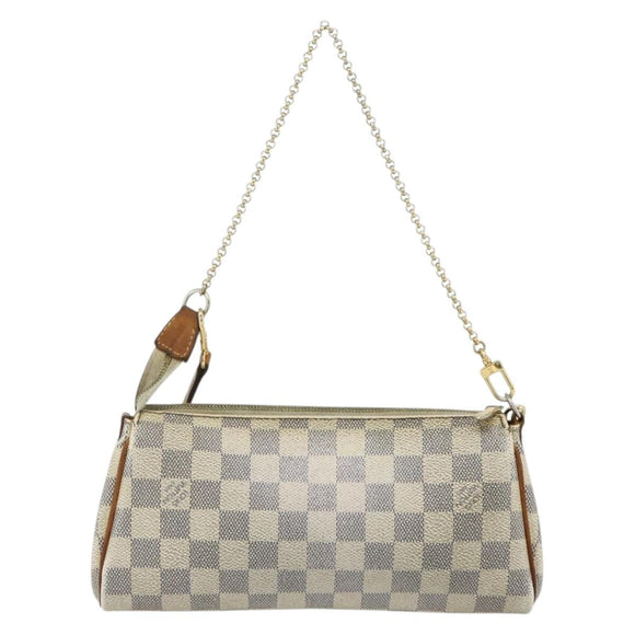 LOUIS VUITTON Damier Azur Eva Schultertasche 2way N55214 LV Auth 176535