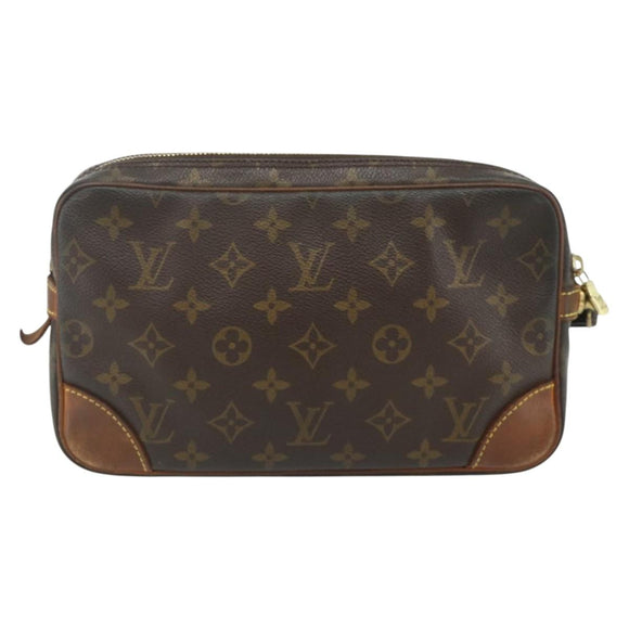 LOUIS VUITTON Monogram Marly Dragonne GM Clutch Bag M51825 LV Auth 176545