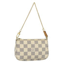 LOUIS VUITTON Damier Azur Mini Pochette Accessoires Pouch N63005 LV Auth 176553-1