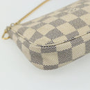 LOUIS VUITTON Damier Azur Mini Pochette Accessoires Pouch N63005 LV Auth 176553-14