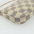 LOUIS VUITTON Damier Azur Mini Pochette Accessoires Pouch N63005 LV Auth 176553-16