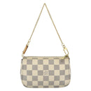 LOUIS VUITTON Damier Azur Mini Pochette Accessoires Pouch N63005 LV Auth 176553-2