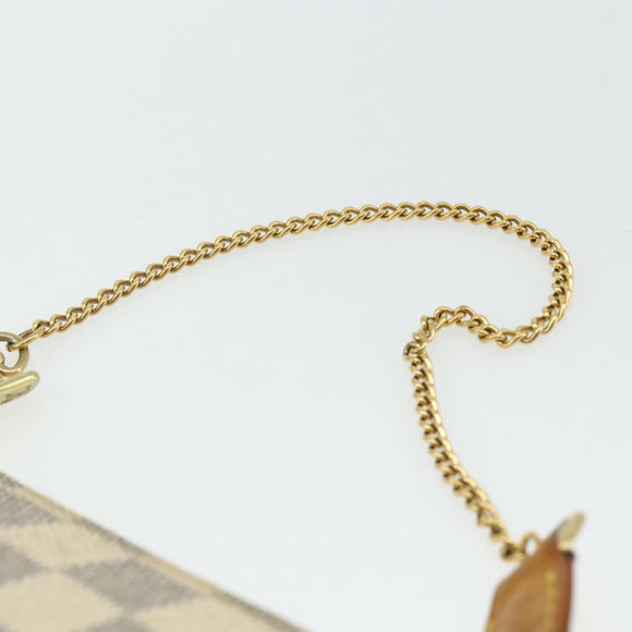 LOUIS VUITTON Damier Azur Mini Pochette Accessoires Pouch N63005 LV Auth 176553
