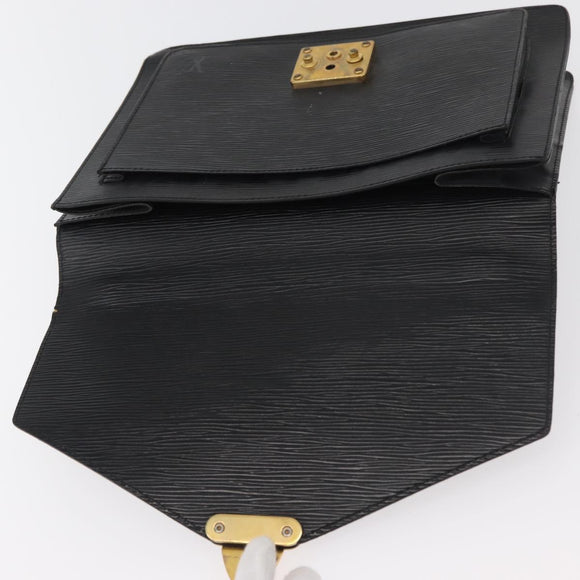 LOUIS VUITTON Epi Monceau 28 Hand Bag Black M52122 LV Auth 176555