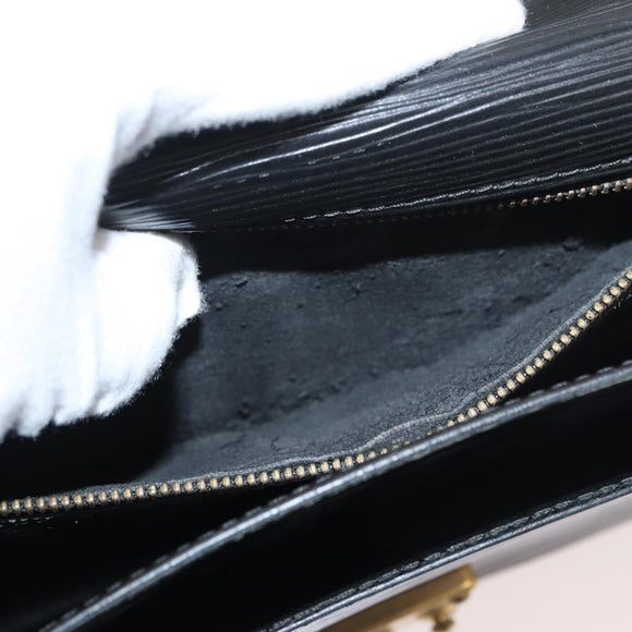 LOUIS VUITTON Epi Monceau 28 Hand Bag Black M52122 LV Auth 176555