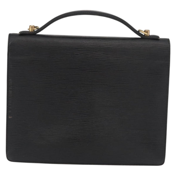 LOUIS VUITTON Epi Monceau 28 Hand Bag Black M52122 LV Auth 176555