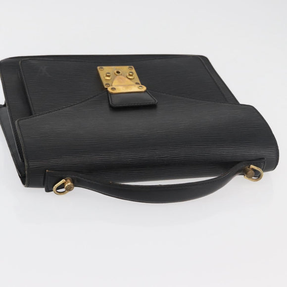 LOUIS VUITTON Epi Monceau 28 Hand Bag Black M52122 LV Auth 176555