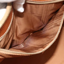 CELINE Macadam Canvas Hand Bag PVC Leather Brown Gold Auth 176559-21
