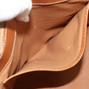 CELINE Macadam Canvas Hand Bag PVC Leather Brown Gold Auth 176559-22