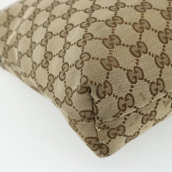 GUCCI GG Canvas Shoulder Bag Beige Gold 388924 Auth 176562