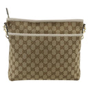 GUCCI GG Canvas Shoulder Bag Beige Gold 388924 Auth 176562-2