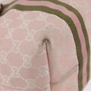 GUCCI GG Canvas Sherry Line Tote Bag Pink Gold 137896 Auth 176563-10