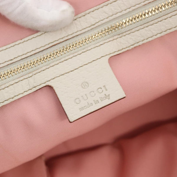 GUCCI GG Canvas Sherry Line Tote Bag Pink Gold 137896 Auth 176563