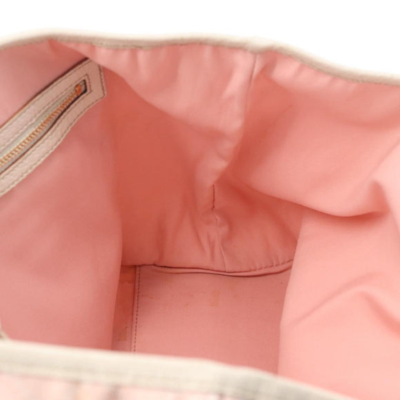 GUCCI GG Canvas Sherry Line Tote Bag Pink Gold 137896 Auth 176563