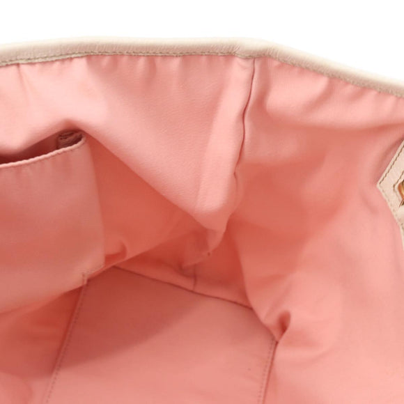 GUCCI GG Canvas Sherry Line Tote Bag Pink Gold 137896 Auth 176563