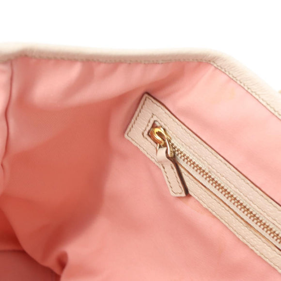 GUCCI GG Canvas Sherry Line Tote Bag Pink Gold 137896 Auth 176563