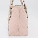 GUCCI GG Canvas Sherry Line Tote Bag Pink Gold 137896 Auth 176563-4