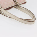 GUCCI GG Canvas Sherry Line Tote Bag Pink Gold 137896 Auth 176563-7