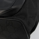 GUCCI GG Canvas Rucksack Nylon Schwarz Silber 003 0246 Auth 176569A-16
