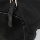 GUCCI GG Canvas Rucksack Nylon Schwarz Silber 003 0246 Auth 176569A-17