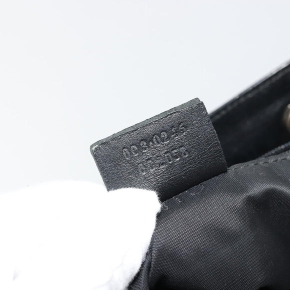 GUCCI GG Canvas Rucksack Nylon Schwarz Silber 003 0246 Auth 176569A