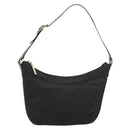 GUCCI GG Canvas Accessory Pouch Black Silver 005 0813 Auth 176572A-1