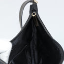 GUCCI GG Canvas Accessory Pouch Black Silver 005 0813 Auth 176572A-17