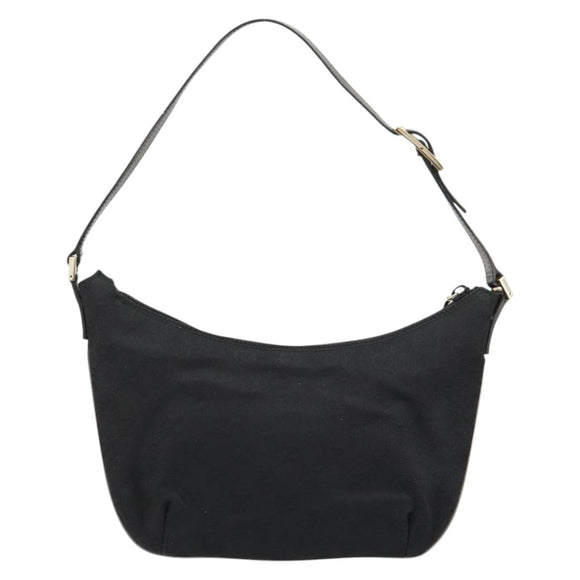 GUCCI GG Canvas Accessory Pouch Black Silver 005 0813 Auth 176572A