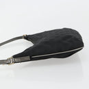 GUCCI GG Canvas Accessory Pouch Black Silver 005 0813 Auth 176572A-5
