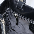 Salvatore Ferragamo Gancini Tote Bag Leather Black Silver Auth 176582-19