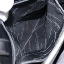 Salvatore Ferragamo Gancini Tote Bag Leather Black Silver Auth 176582-20
