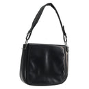 GUCCI Shoulder Bag Leather Black Silver 001 3195 Auth 176586-1