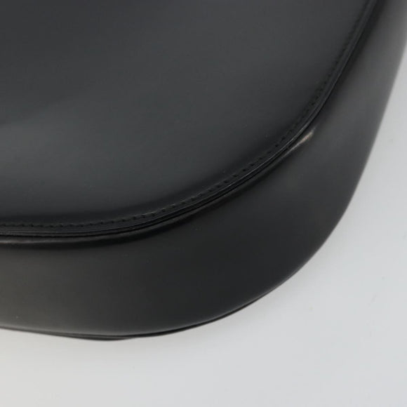 GUCCI Shoulder Bag Leather Black Silver 001 3195 Auth 176586