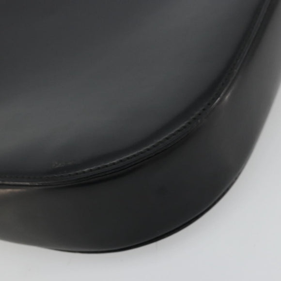 GUCCI Shoulder Bag Leather Black Silver 001 3195 Auth 176586