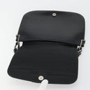 GUCCI Shoulder Bag Leather Black Silver 001 3195 Auth 176586-15
