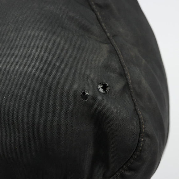 PRADA Shoulder Bag Nylon Black Silver Auth 176591