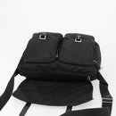 PRADA Shoulder Bag Nylon Black Silver Auth 176591-20