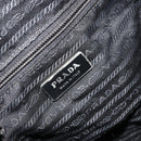 PRADA Shoulder Bag Nylon Black Silver Auth 176591-22