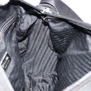 PRADA Shoulder Bag Nylon Black Silver Auth 176591-23