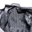 PRADA Shoulder Bag Nylon Black Silver Auth 176591-24