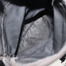 PRADA Shoulder Bag Nylon Black Silver Auth 176591-28