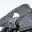 PRADA Shoulder Bag Nylon Black Silver Auth 176591-12